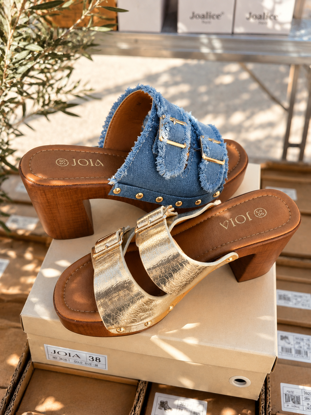 ✨ Mules Dorées Élégance Soleil
