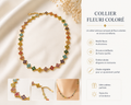 Collier Fleuri Coloré Tendance ✨