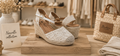 Espadrilles compensées brodées